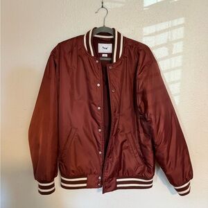 TNA Women’s Deep Red Bomber Jacket